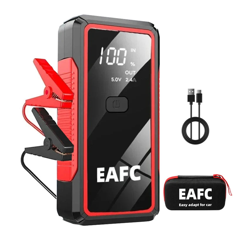 EAFC 2000A / 600A Car Jump Starter Portable Power Bank  Car Battery Booster 12V Auxiliary Starting Device for Diesel Gas