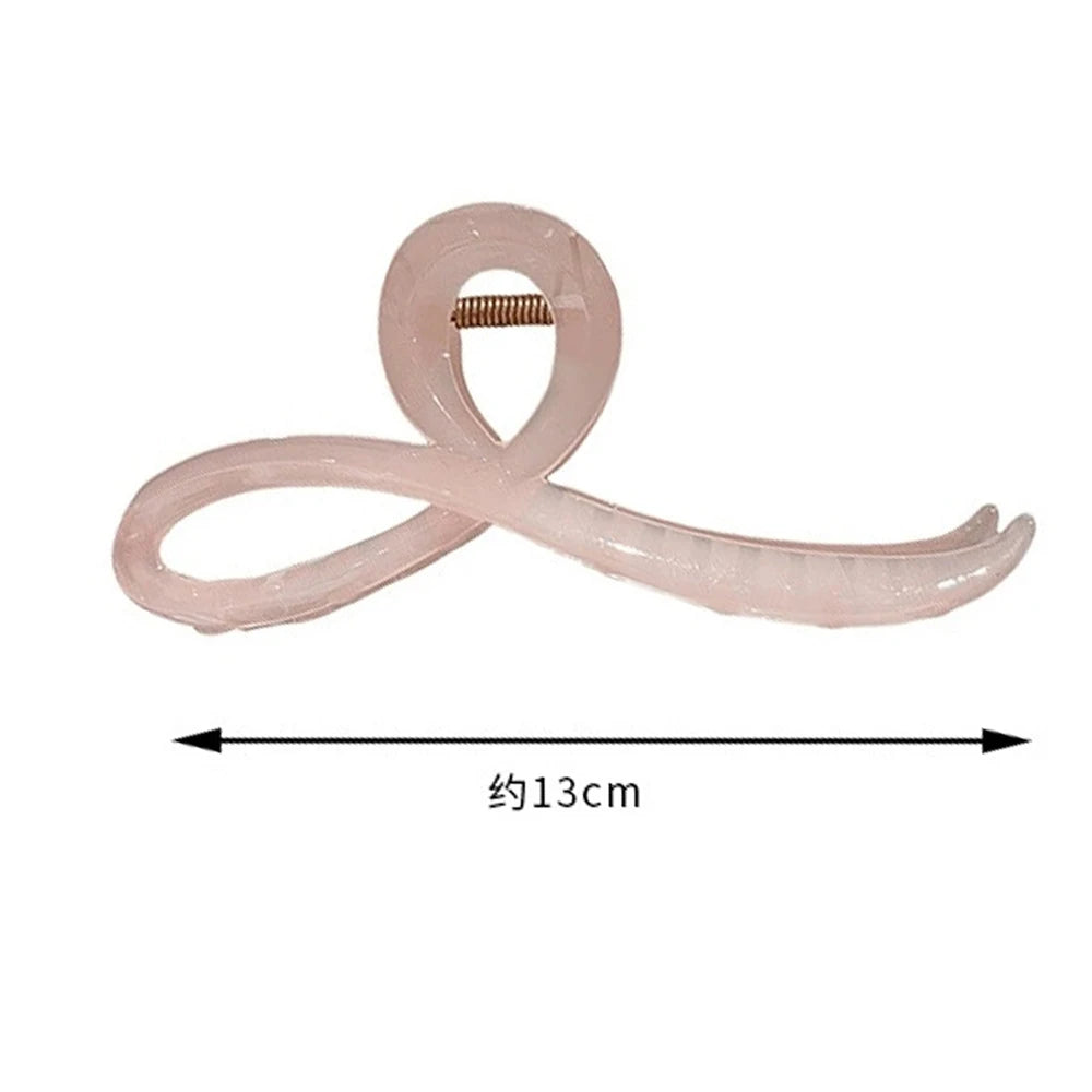 Elegant Jelly Color Bow Hair Claw For Women Girls Sweet Hair Ornament Back Headband Hair Clips Hairpin Fashion Hair Accessories