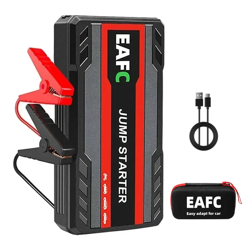 EAFC 2000A / 600A Car Jump Starter Portable Power Bank  Car Battery Booster 12V Auxiliary Starting Device for Diesel Gas