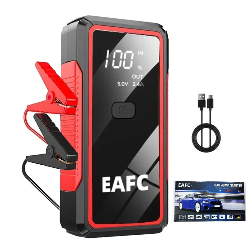 EAFC 2000A / 600A Car Jump Starter Portable Power Bank  Car Battery Booster 12V Auxiliary Starting Device for Diesel Gas